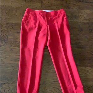 Loft, red ankle pant
